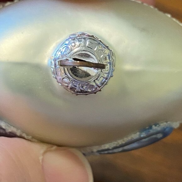 Czech Republic blown glass coquette heart Christmas tree ornaments set of 3 - Picture 8 of 12